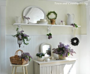 Decorating with Lilacs and White Ironstone - Town & Country Living