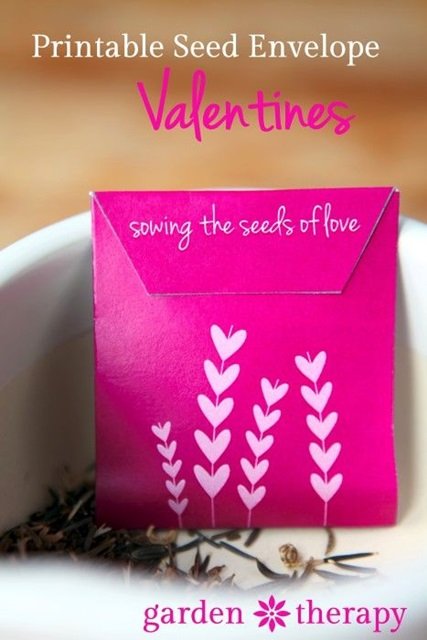 Garden Therapy Seed Packet Valentines