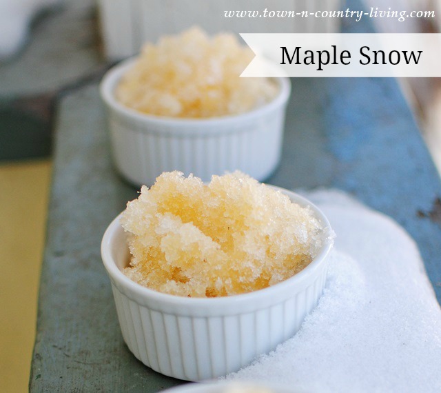 Maple Snow Recipe