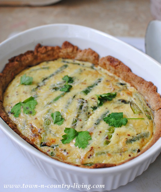 Asparagus and Spring Onion Tart - Town & Country Living