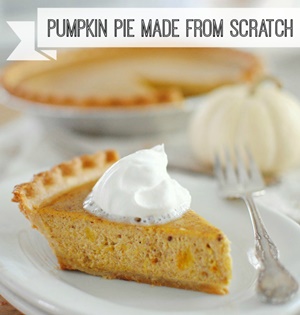 Homemade Pumpkin Pie from Scratch