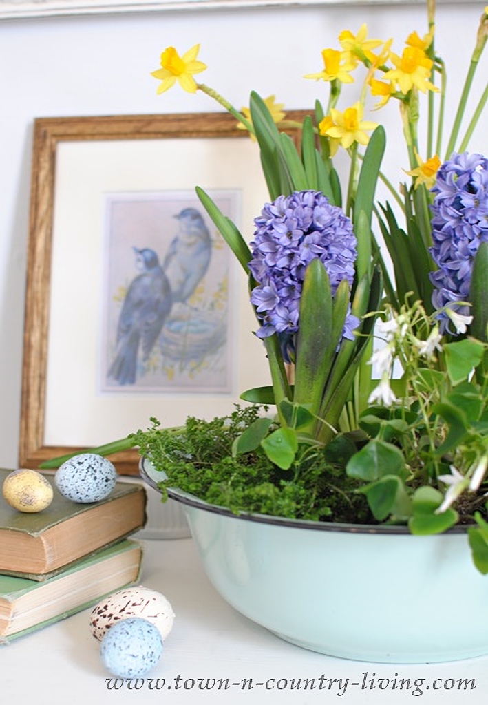 DIY spring flower arrangement