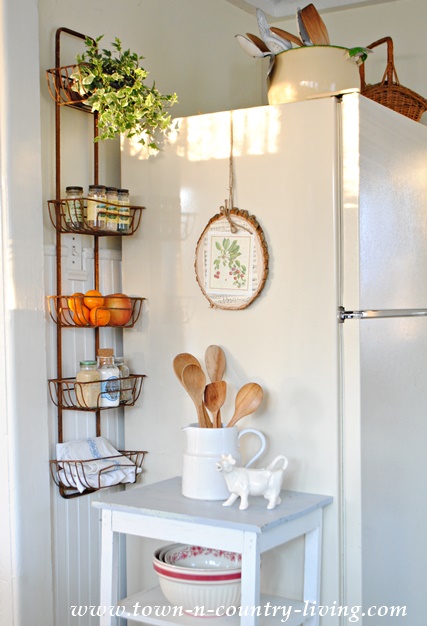 Organize Your Kitchen with a Hanging Wall Basket