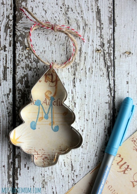 Cookie Cutter Monogram Ornament by Must Have Mom
