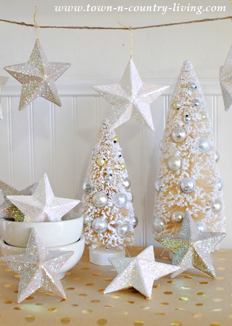 Paper Mache Christmas Star Ornaments