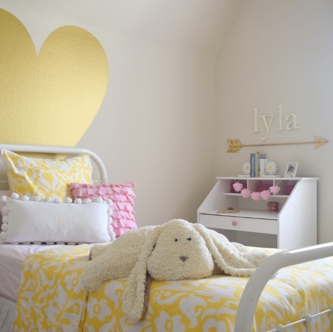 Girls Yellow Bedroom