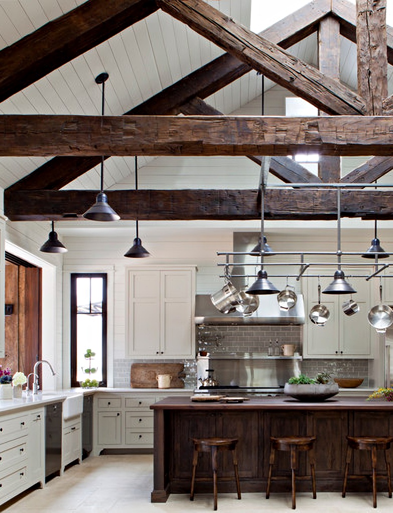 Texas stone ranch kitchen