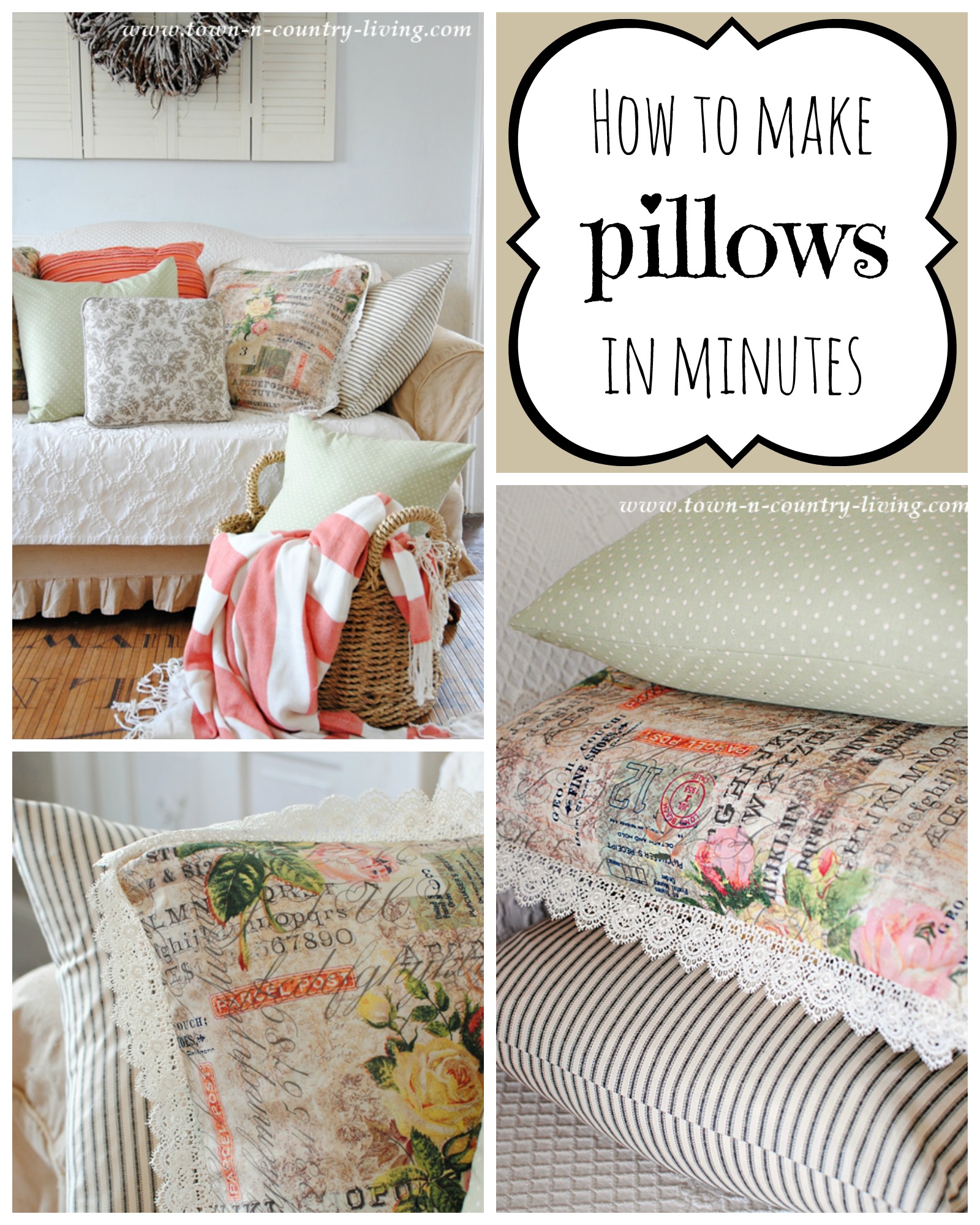 How to Sew a Pillow Cover for a 16 by 16 inch Pillow Form – The Willow  Market