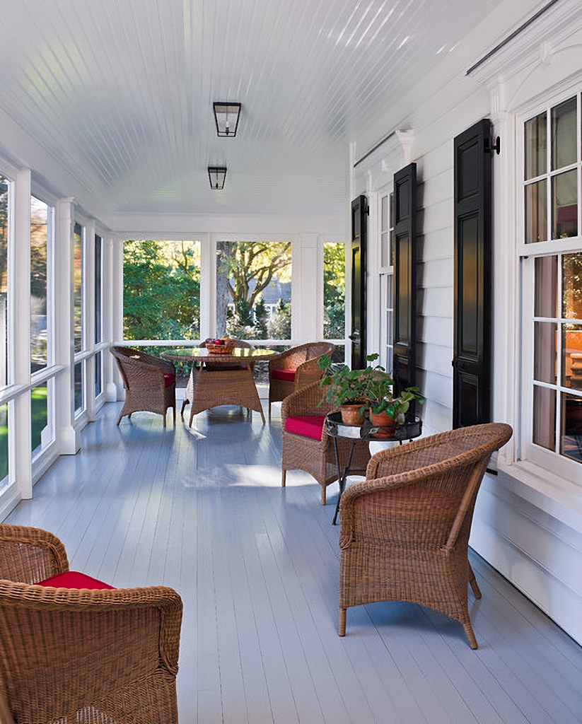 painted floors - porch