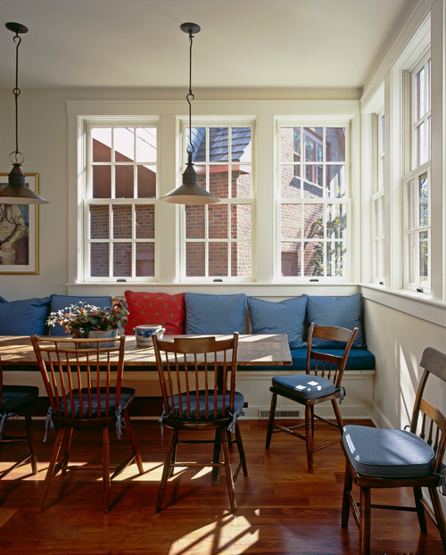 Red, White, and Blue in the Dining Room