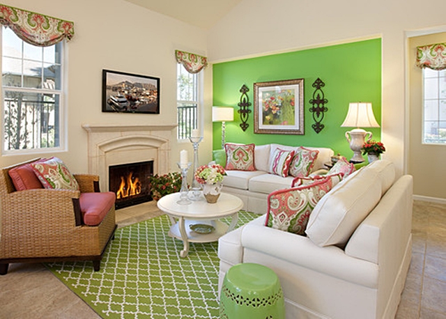 Decorating with Pink and Green