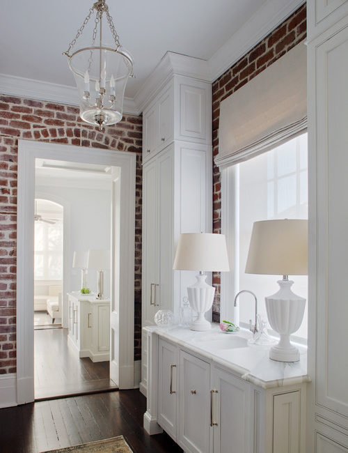 Exposed Brick Walls and White Painted Woodwork