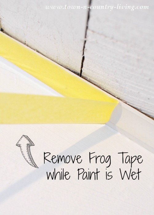Using Frog Tape to Paint Walls in a Coastal Style Bedroom