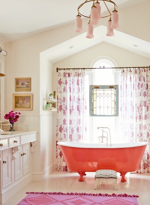 Elegantly Pink Bathroom