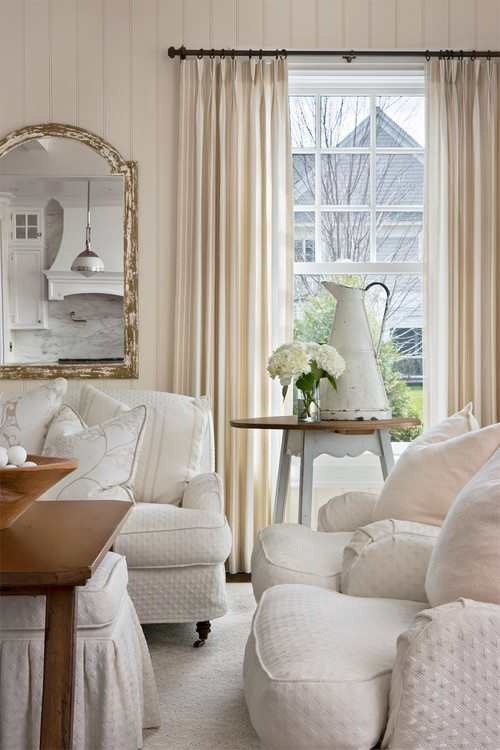 Cream and White Living Room