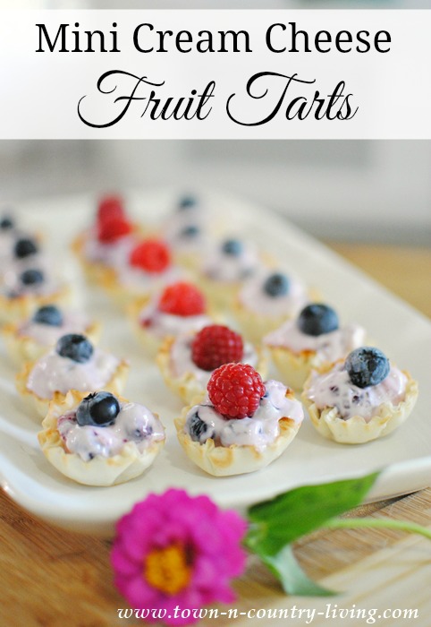 Mini Cream Cheese Fruit Tarts