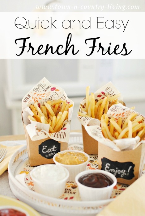 Quick and Easy French Fries with Dipping Sauces