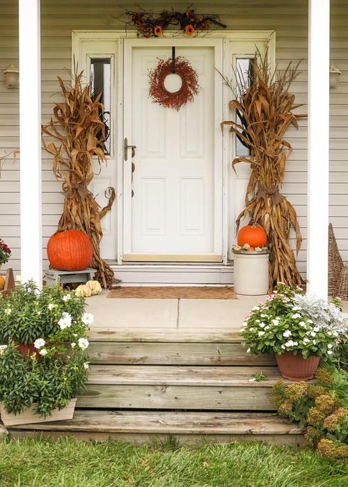 Outdoor Fall Decorating