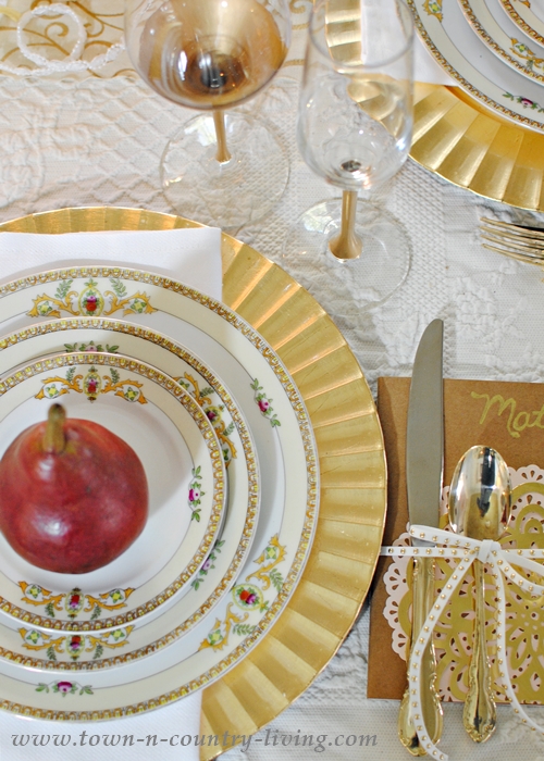 Gilded Tablescape for Holiday Entertaining