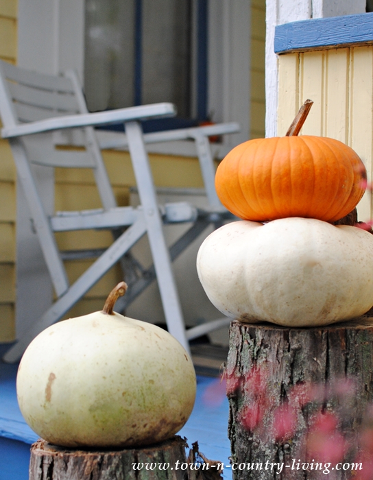Pumpkins on the Front Porch