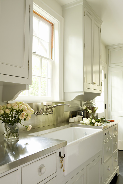 Traditional Kitchen with Farmhouse Sink