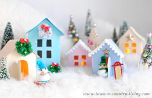 Christmas Village: Free Printable to Make Your Own - Town &amp; Country Living