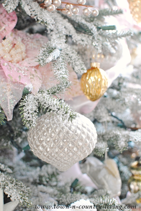 Ornaments for a Pink Champagne Christmas Tree