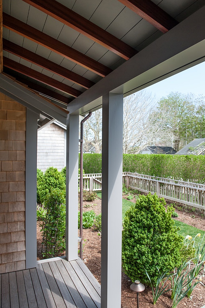 cozy back porch on east coast beach home