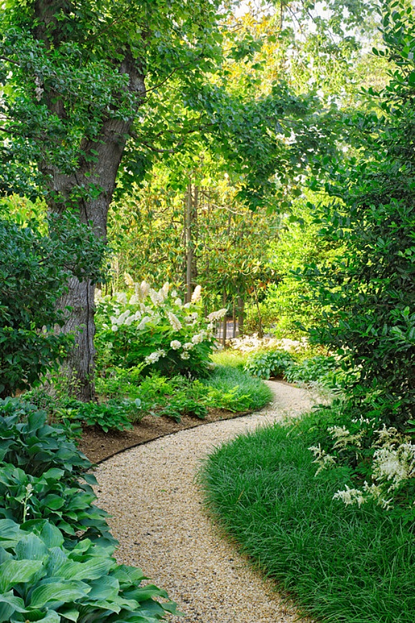 winding garden path