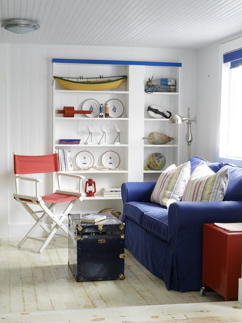 Red White and Blue Living Room