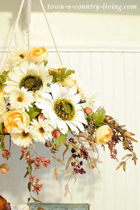 Fall Floral Chandelier