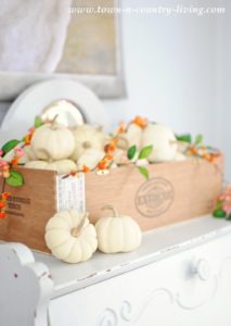 Pretty Fall Vignettes: Inside and Out - Town & Country Living