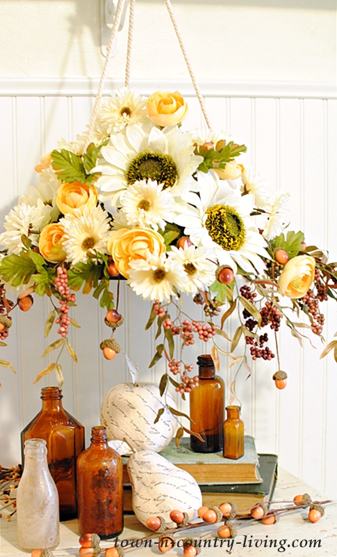 Fall Floral Chandelier