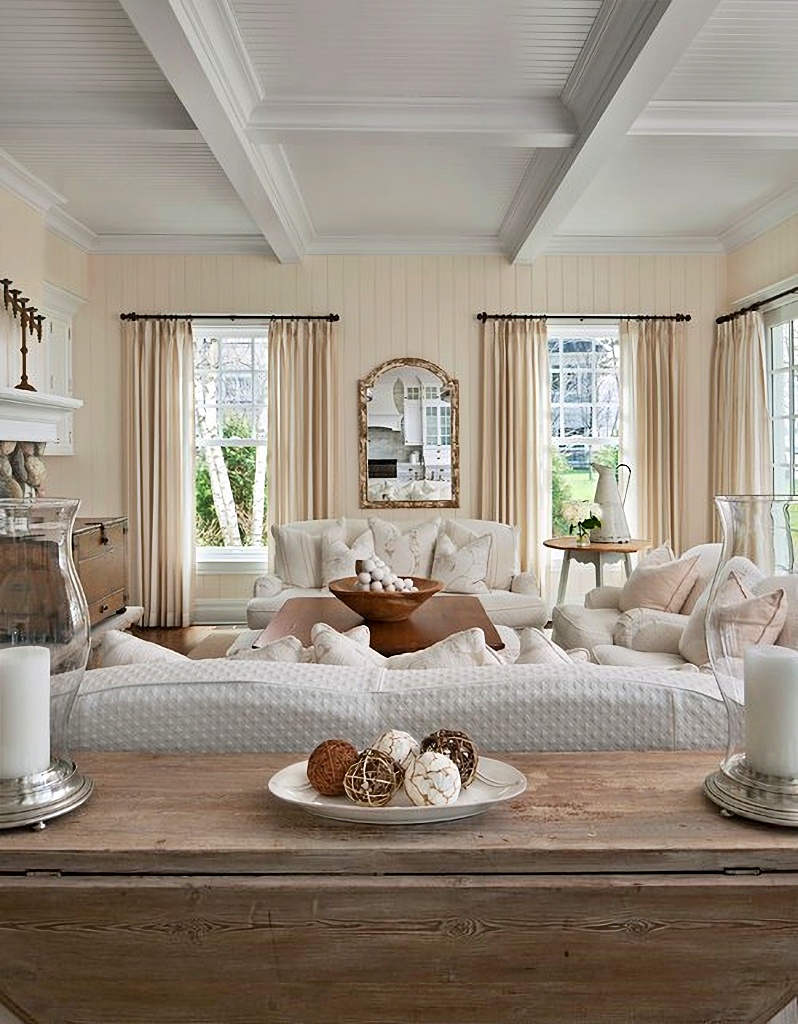 shabby chic style living room
