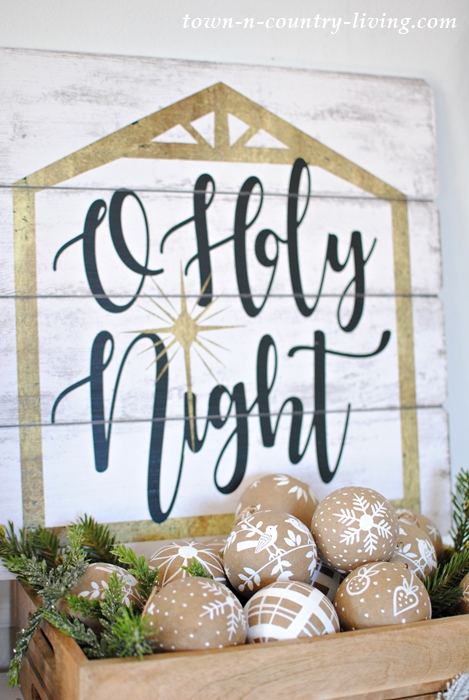 O Holy Night Wooden Sign