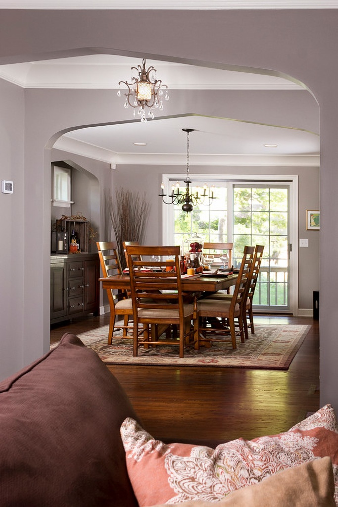 arched doorways in entryway