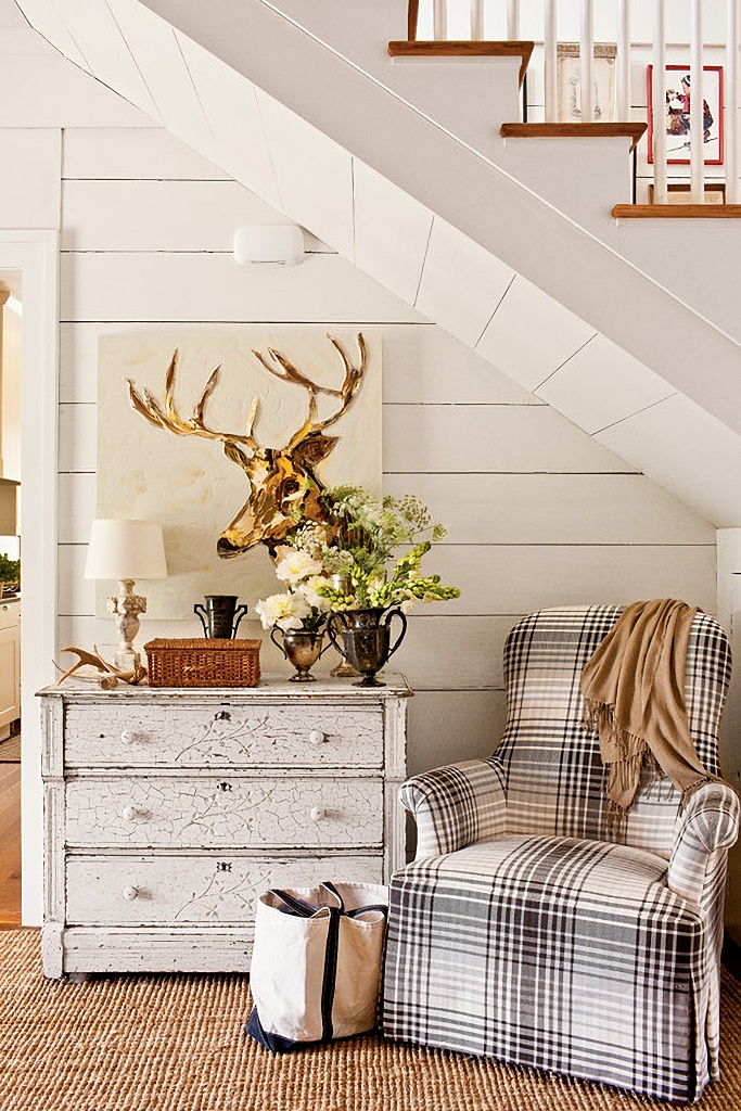 cozy corner under the stairs