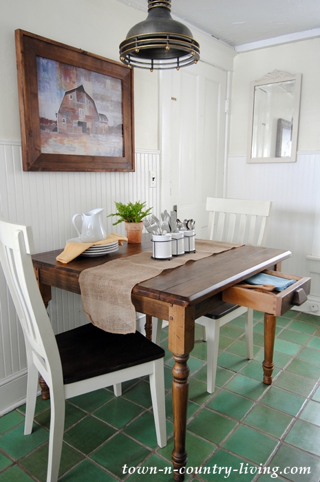 Farmhouse Table with Drawers
