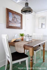 Farmhouse Table for a Breakfast Nook - Town & Country Living