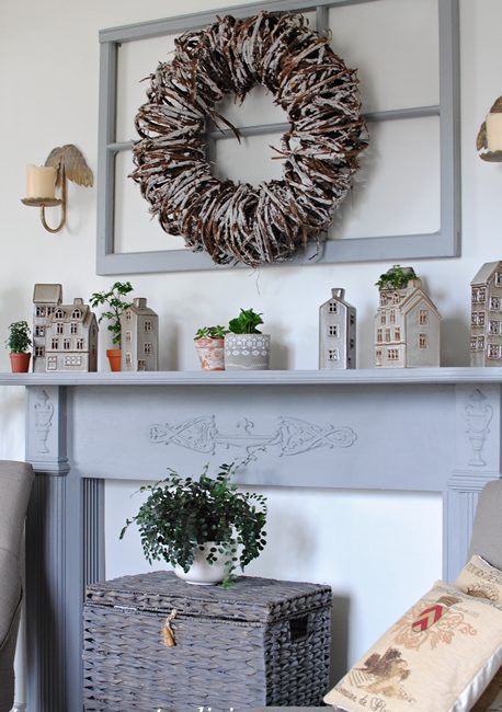 Cozy Painted Mantel