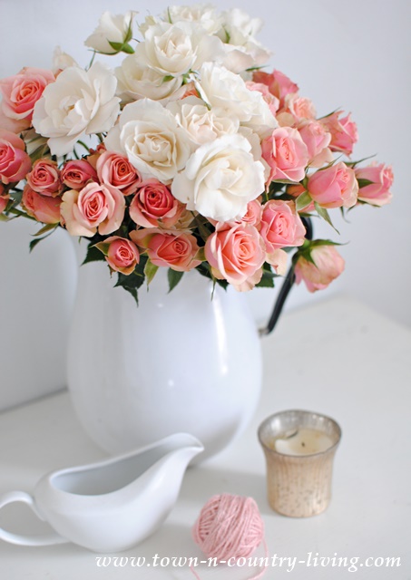 Pink Roses for a Romantic Home