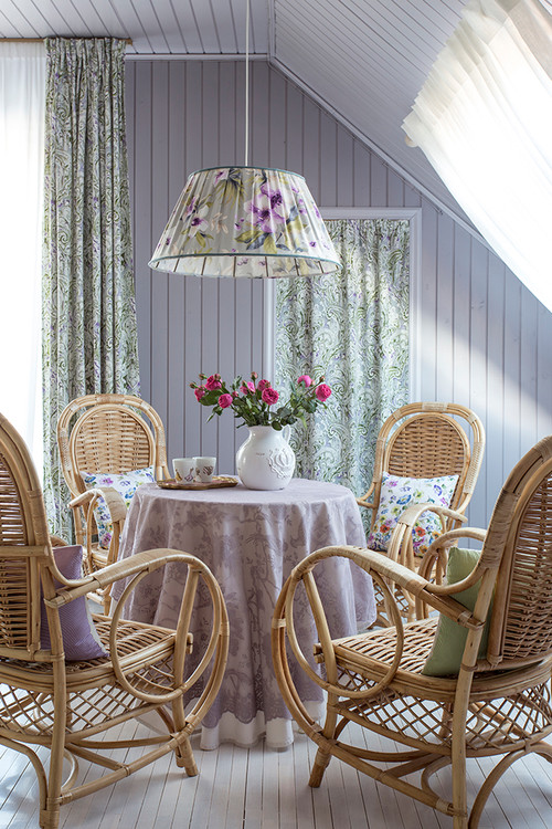 Cottage Style Dining Room in Lavender