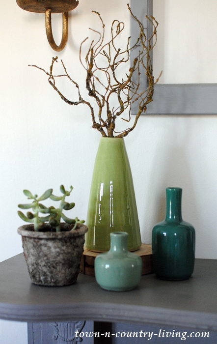 Blue and Green Spring Vases