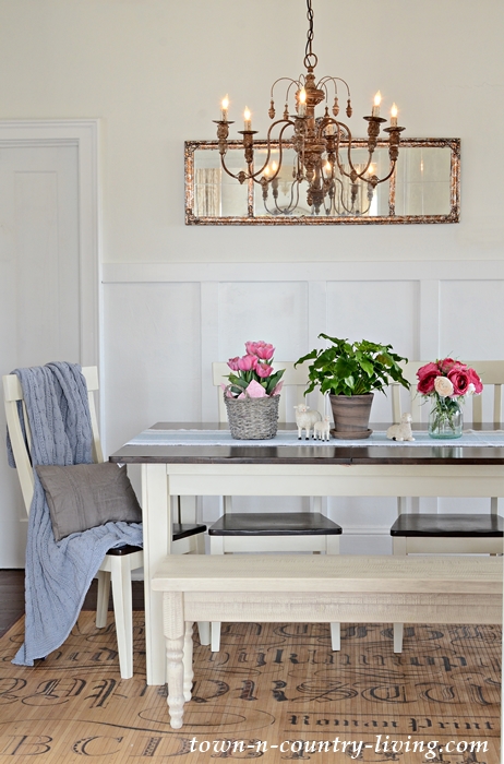 Board and Batten in the Dining Room | Town & Country Living