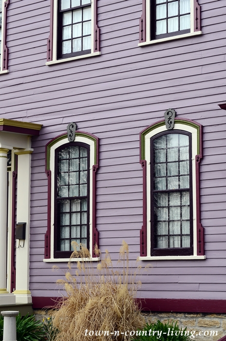 Purple Victorian House in Aurora Historic District