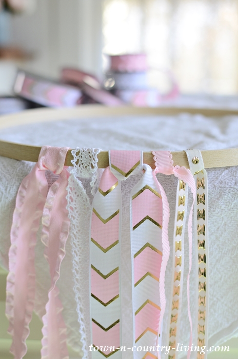 How to Make a Ribbon Chandelier