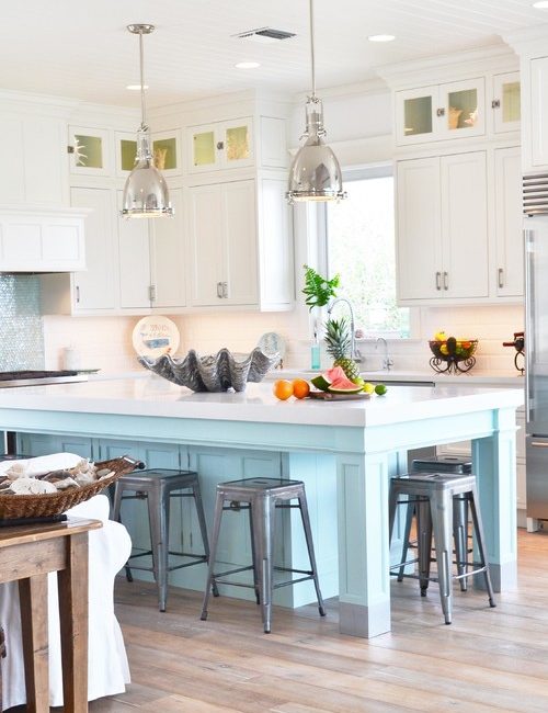 Coastal Kitchen in Blue and White