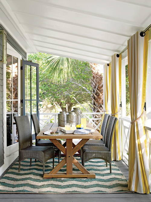 Dining on an Outdoor Porch