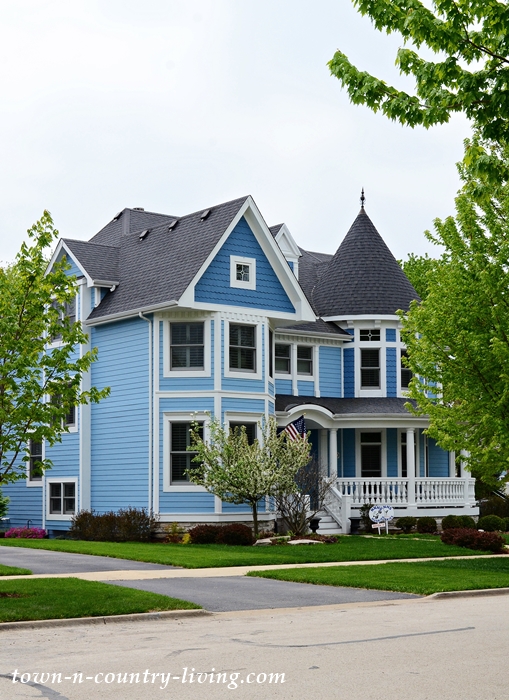 Shades of Blue Victorian House