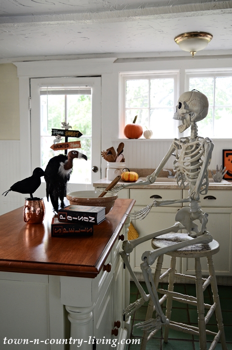 Halloween Skeleton Cooking Poison in the Kitchen